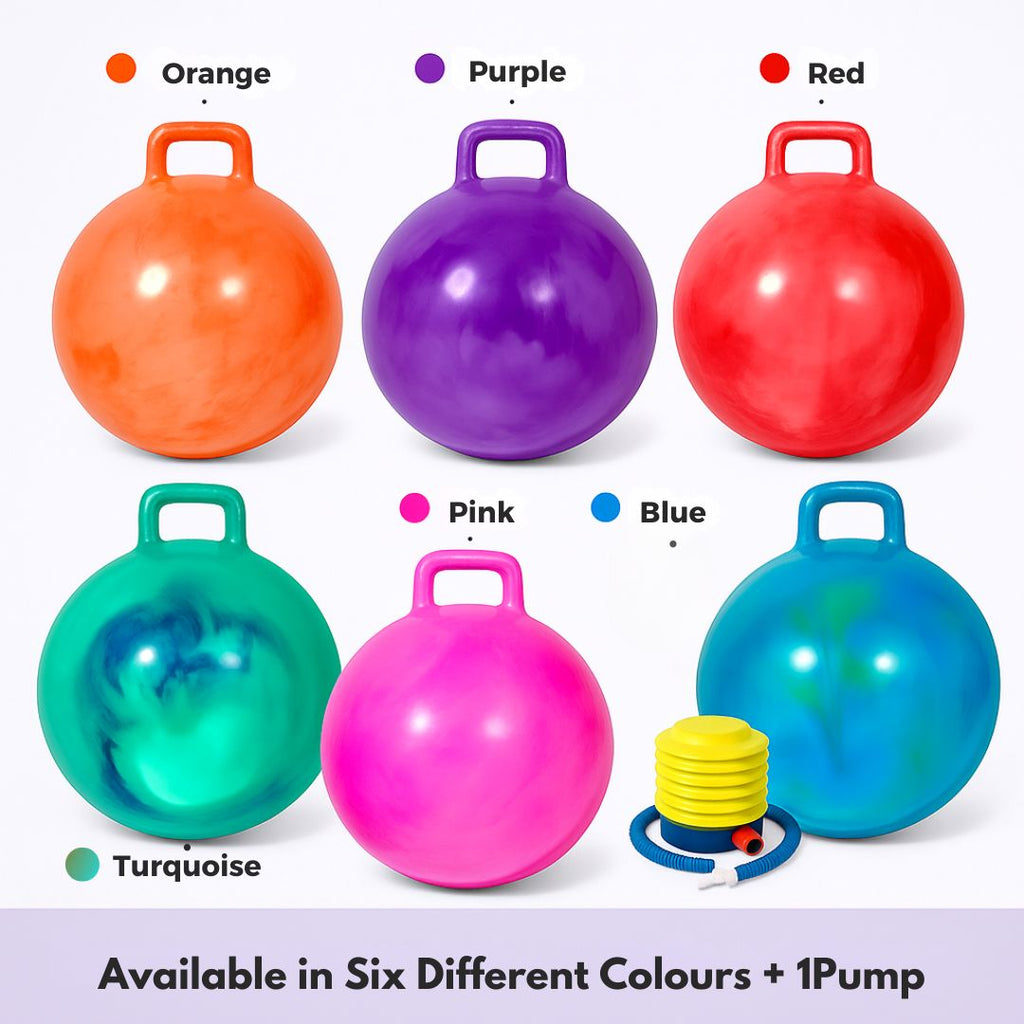 Kids Hopping Ball with Foot Pump (Bounce & Play Set)