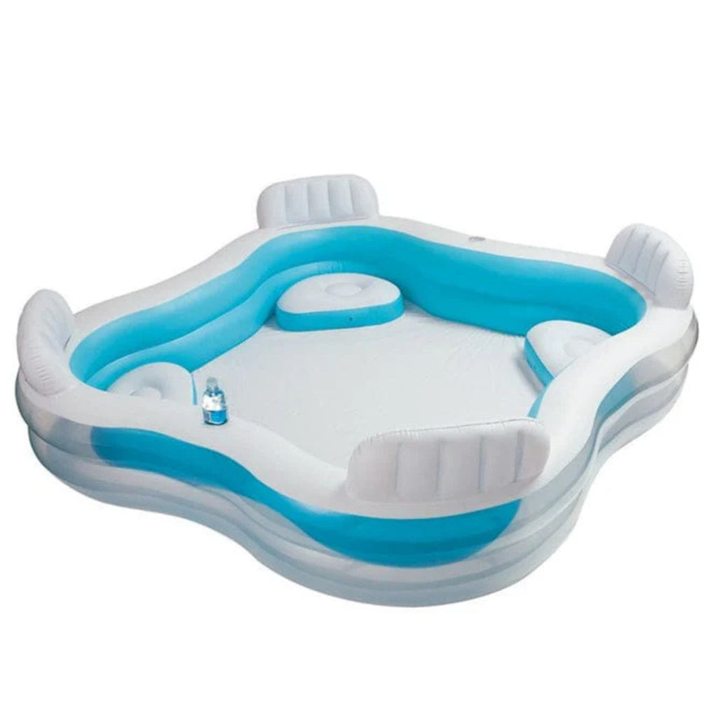 Intex Swim Center Family Lounge Pool – 90" x 90" x 26" – Model 56475