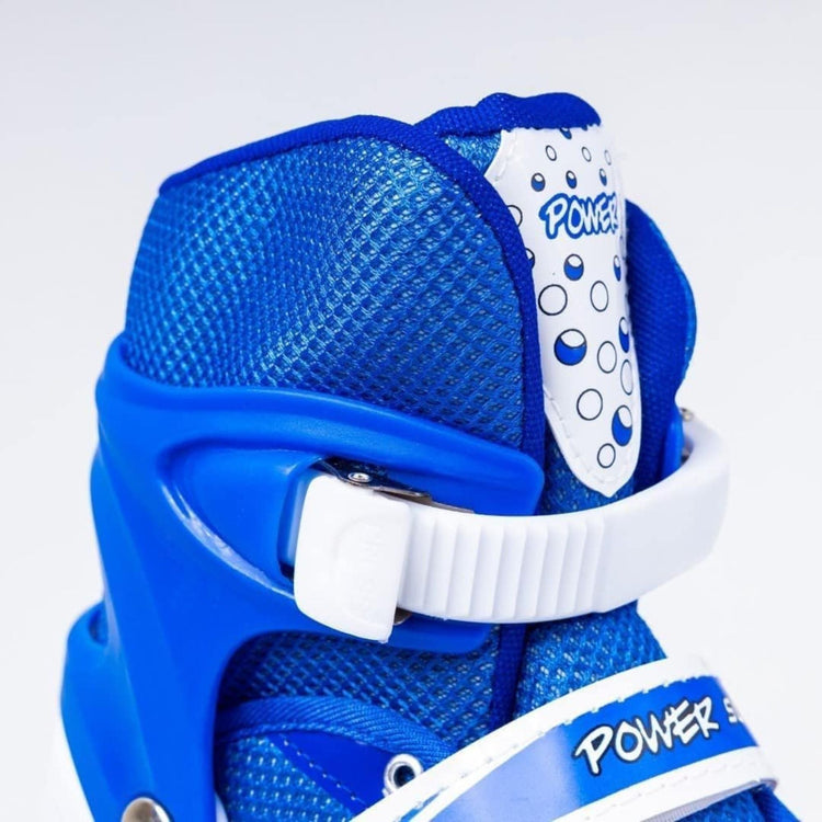 Power Superb Adjustable Roller Skate Shoes – 2-Row 4-Wheel Skates for Kids & Adults