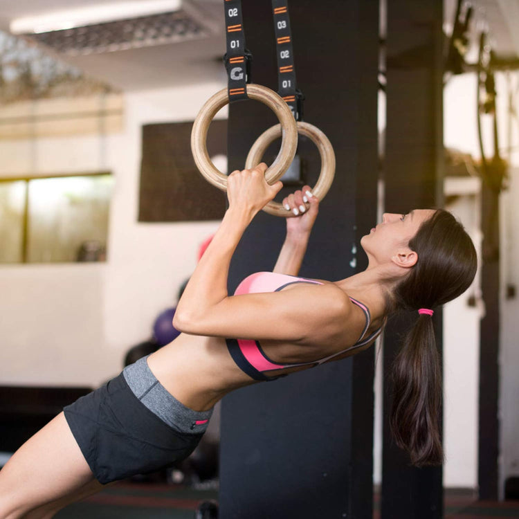 LivePro Fitness Rings – Durable Gymnastic Rings for Strength & Core Training