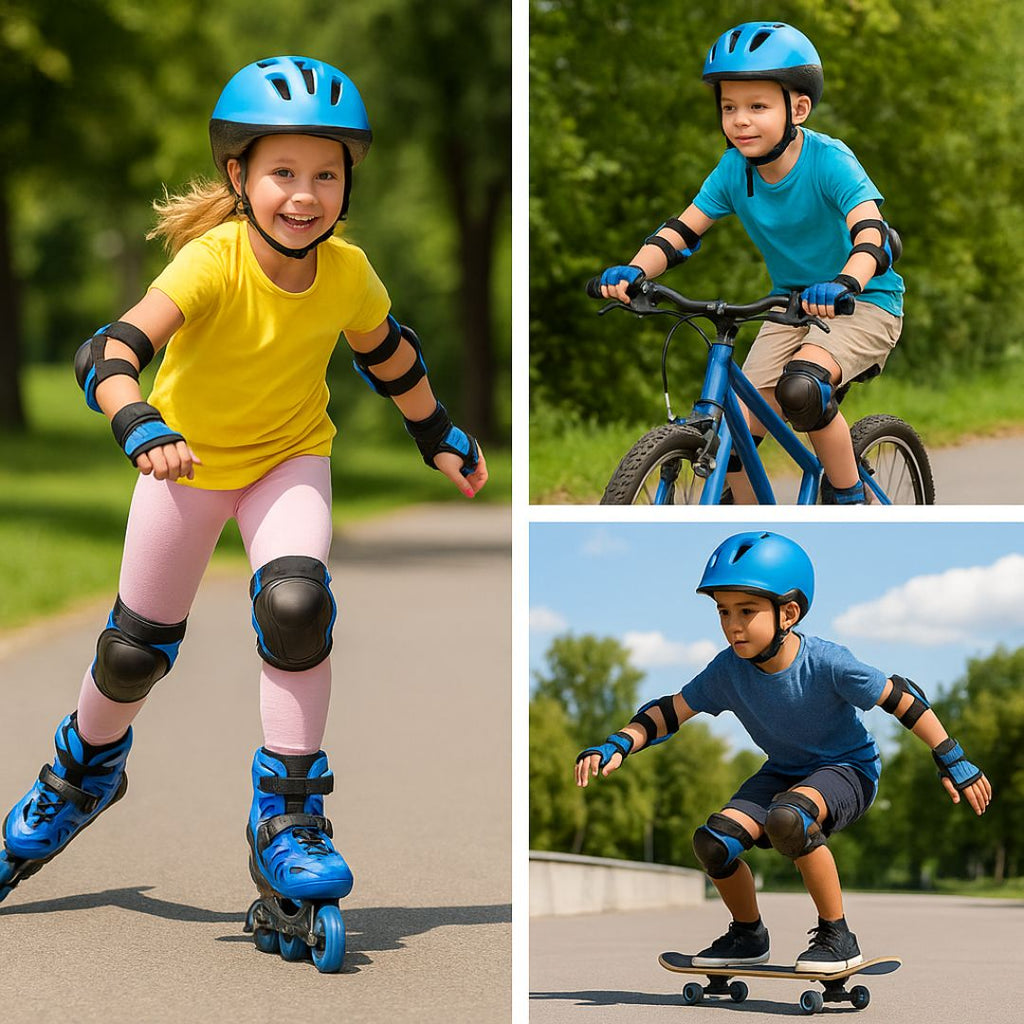 Skating & Cycling Protective Gear Set – Knee, Elbow & Wrist Guards