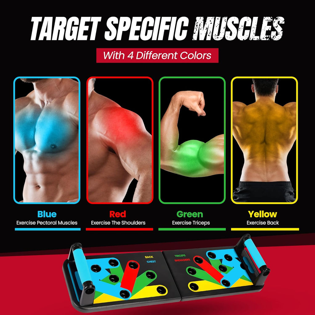 Ultimate 9-in-1 Push Up Board – Full Upper Body Workout System