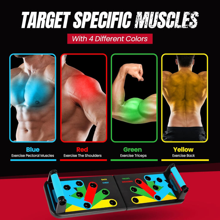 Ultimate 9-in-1 Push Up Board – Full Upper Body Workout System