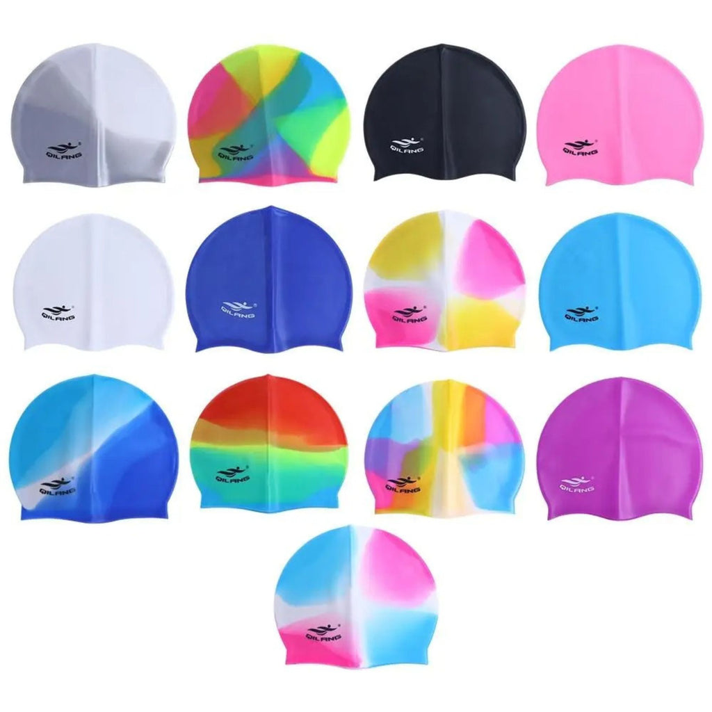 Silicone Swimming Cap – Elastic, Waterproof & Comfortable for Men & Women