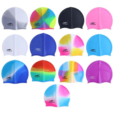 Silicone Swimming Cap – Elastic, Waterproof & Comfortable for Men & Women