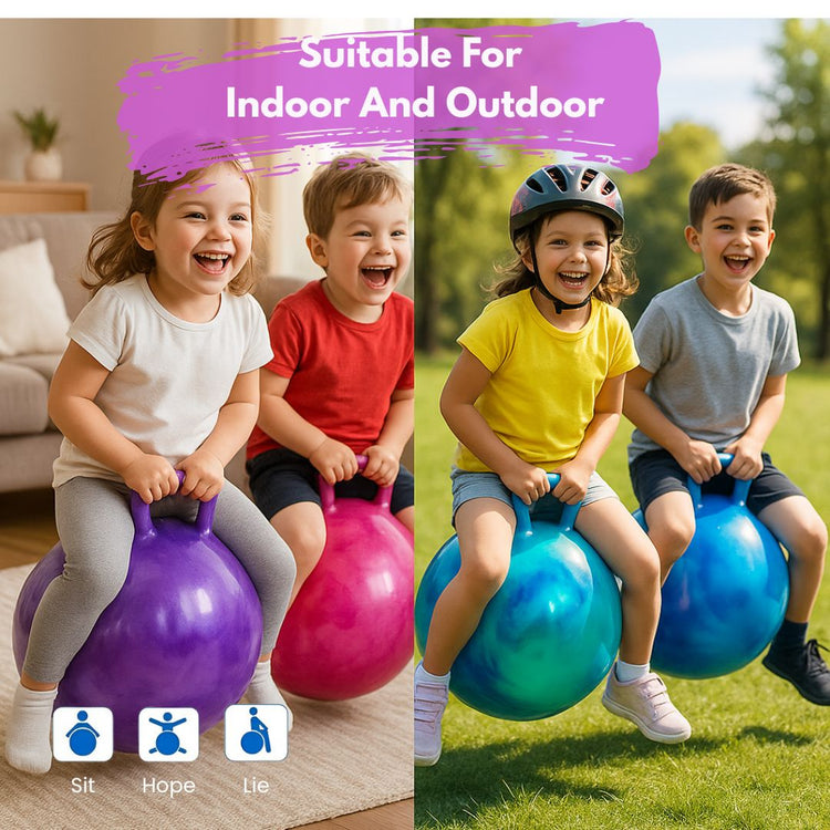 Kids Hopping Ball with Foot Pump (Bounce & Play Set)