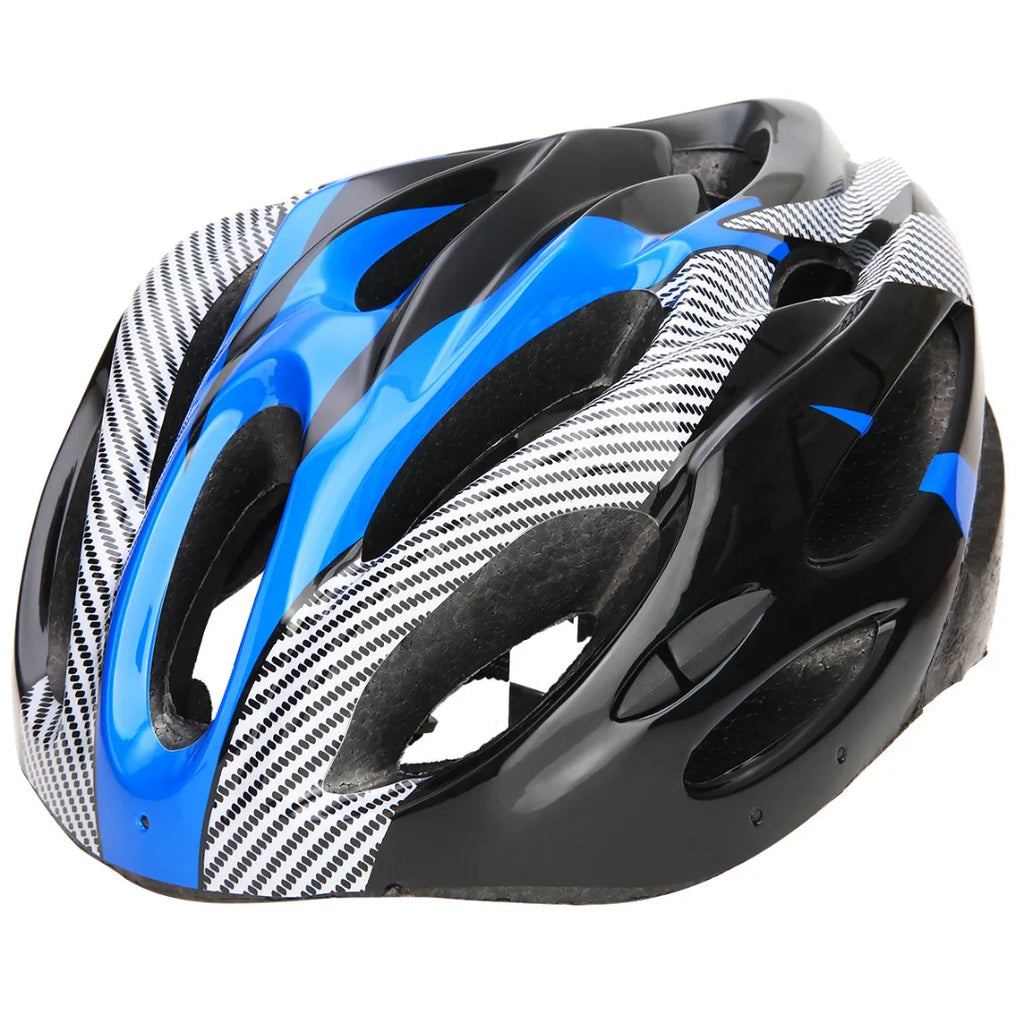 Lightweight Microshell Bike Helmet – Adjustable Safety in Blue