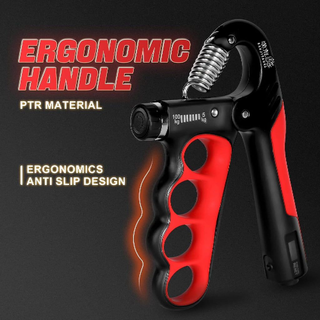 3-in-1 Fitness Combo (Grip Strengthener, Pair of 2kg Dumbbell & Hot Belly Shaper)