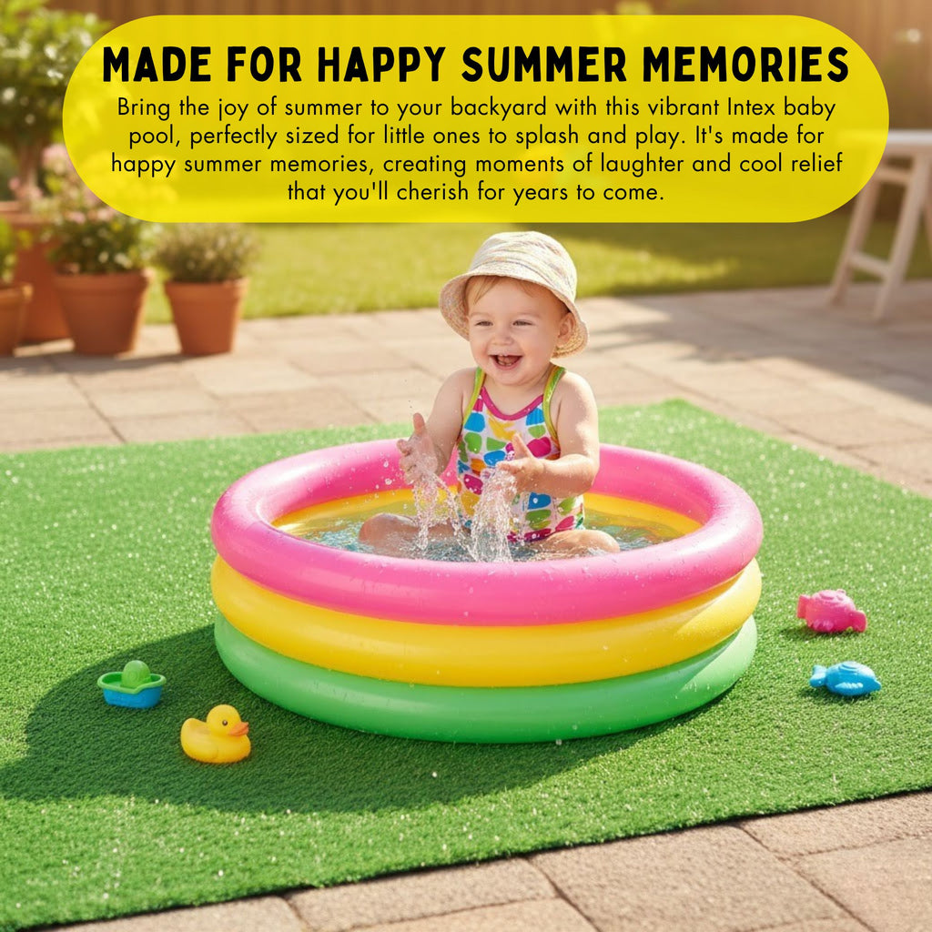 Intex Sunset Glow Baby Pool – 34" x 10" – Model 58924