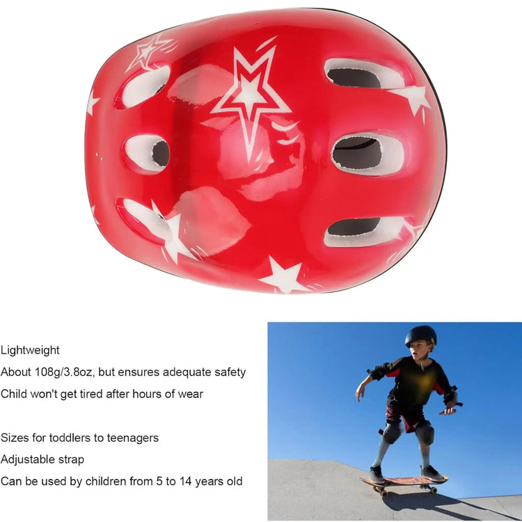 Kids Adjustable Bike & Skate Helmet – Breathable for Cycling, Skating, Scooter