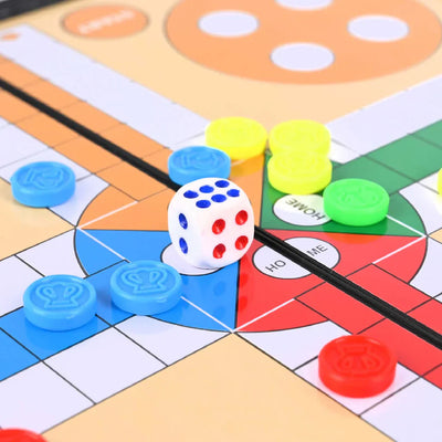 Magnetic Ludo Board Game Set – Lightweight, Foldable & Perfect for All Ages