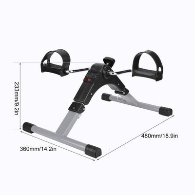 Portable Folding Pedal Exerciser for Arms & Legs – Under Desk Mini Bike