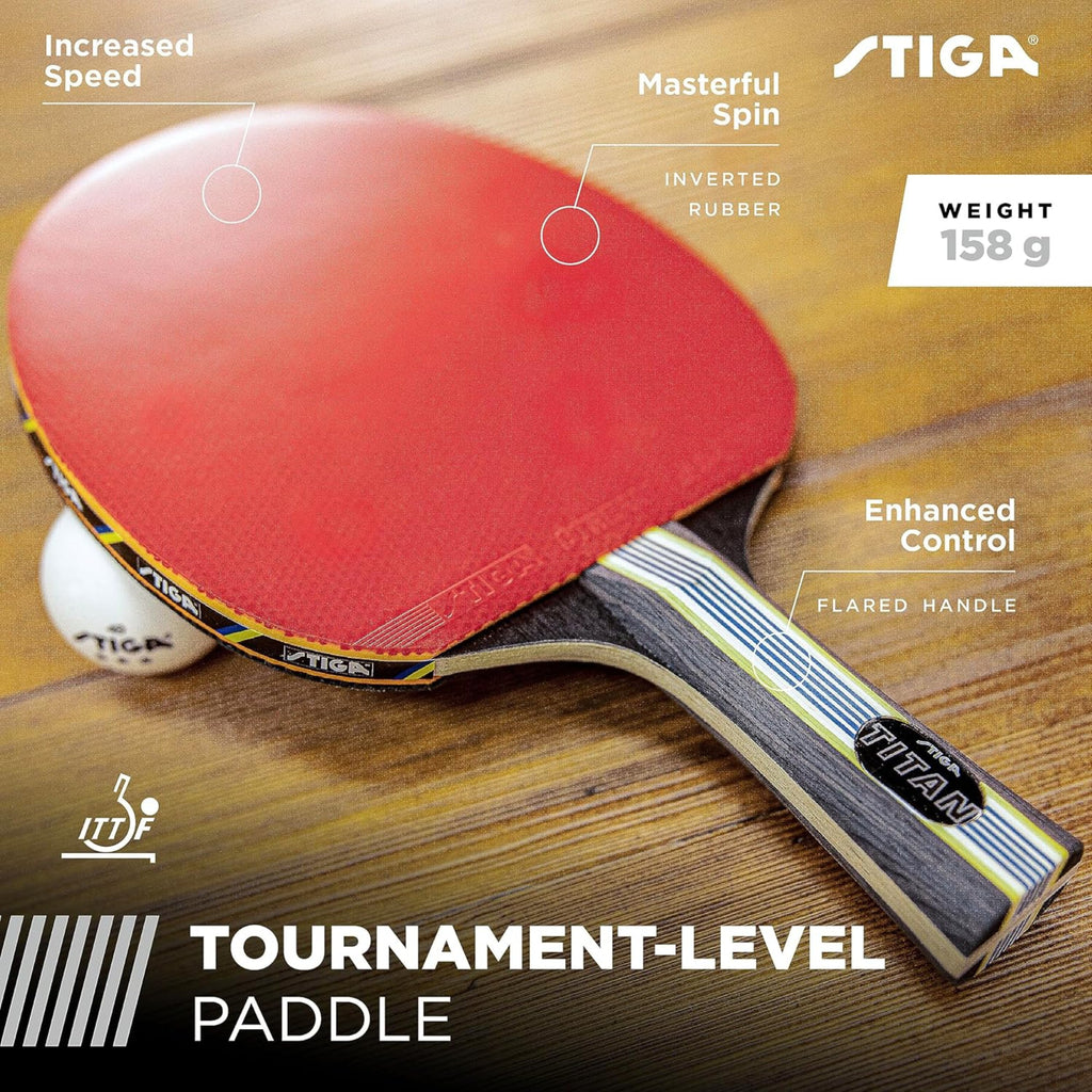 Stiga Five-Star Original Blade – Professional Table Tennis Paddle for Maximum Speed, Spin, and Control
