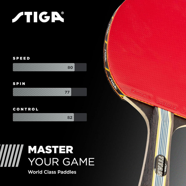 Stiga Five-Star Original Blade – Professional Table Tennis Paddle for Maximum Speed, Spin, and Control