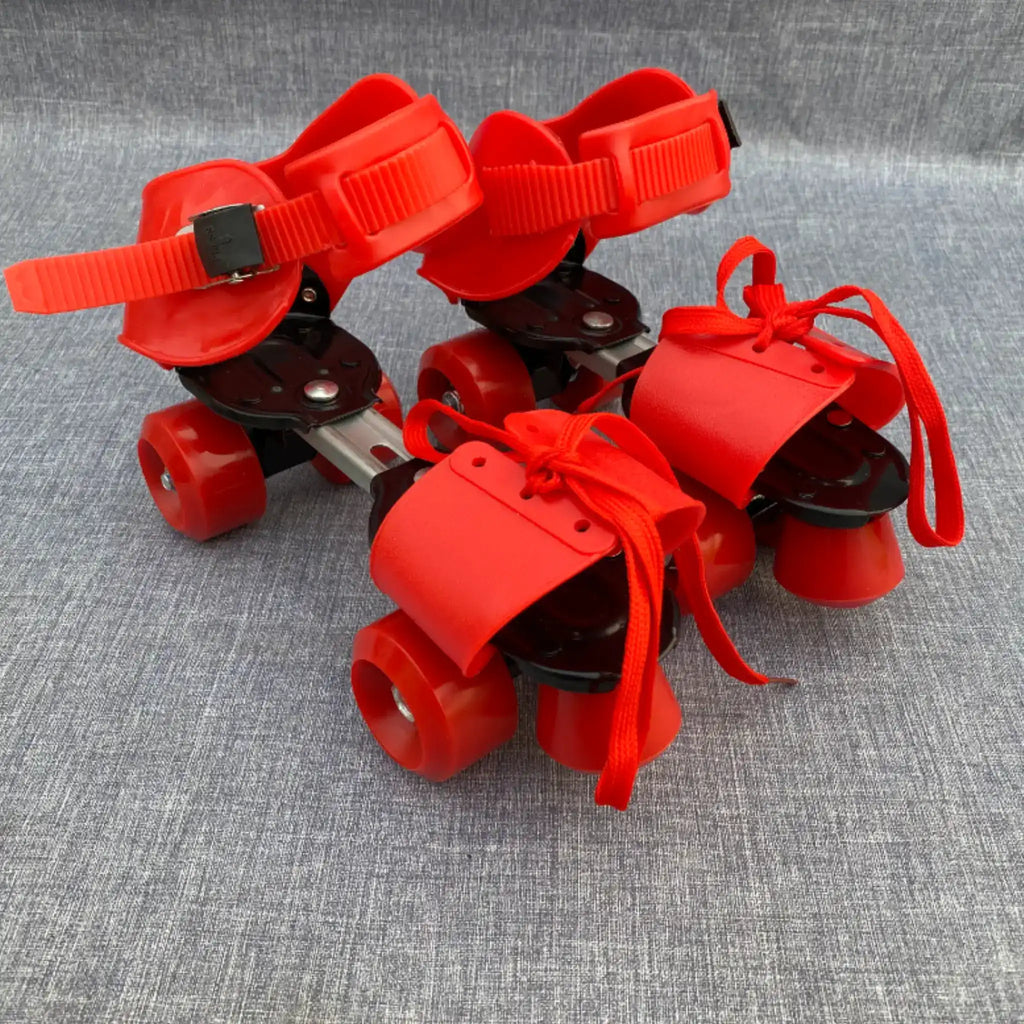 Lightweight Adjustable IML IME Four-Wheel Roller Skates – Red