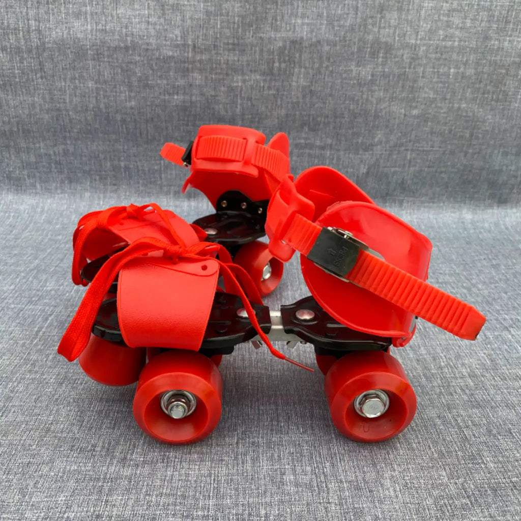 Lightweight Adjustable IML IME Four-Wheel Roller Skates – Red