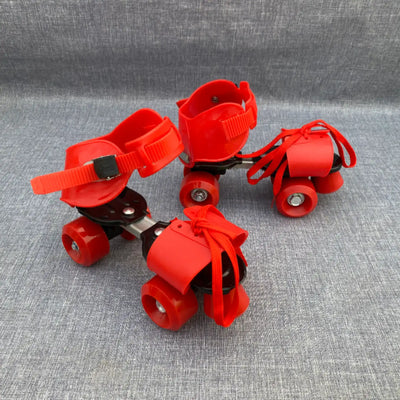 Lightweight Adjustable IML IME Four-Wheel Roller Skates – Red