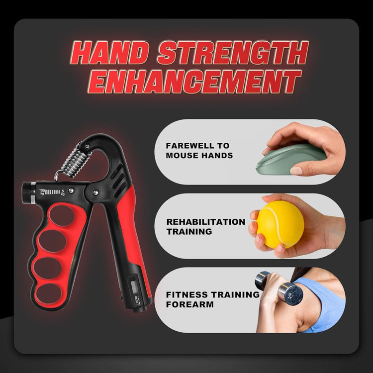 5-100 Kg Adjustable Grip Strengthener – Hand, Finger, and Forearm Workout Kit for Strength Training