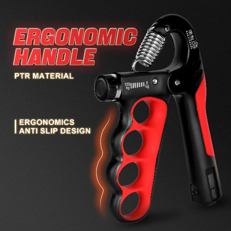 5-100 Kg Adjustable Grip Strengthener – Hand, Finger, and Forearm Workout Kit for Strength Training