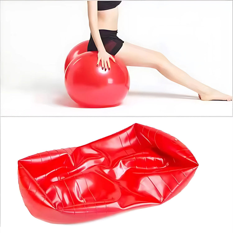 Peanut Shape Anti-Burst Yoga Exercise Ball – Gym, Pregnancy, Birthing, and Physical Therapy Fitness Tool