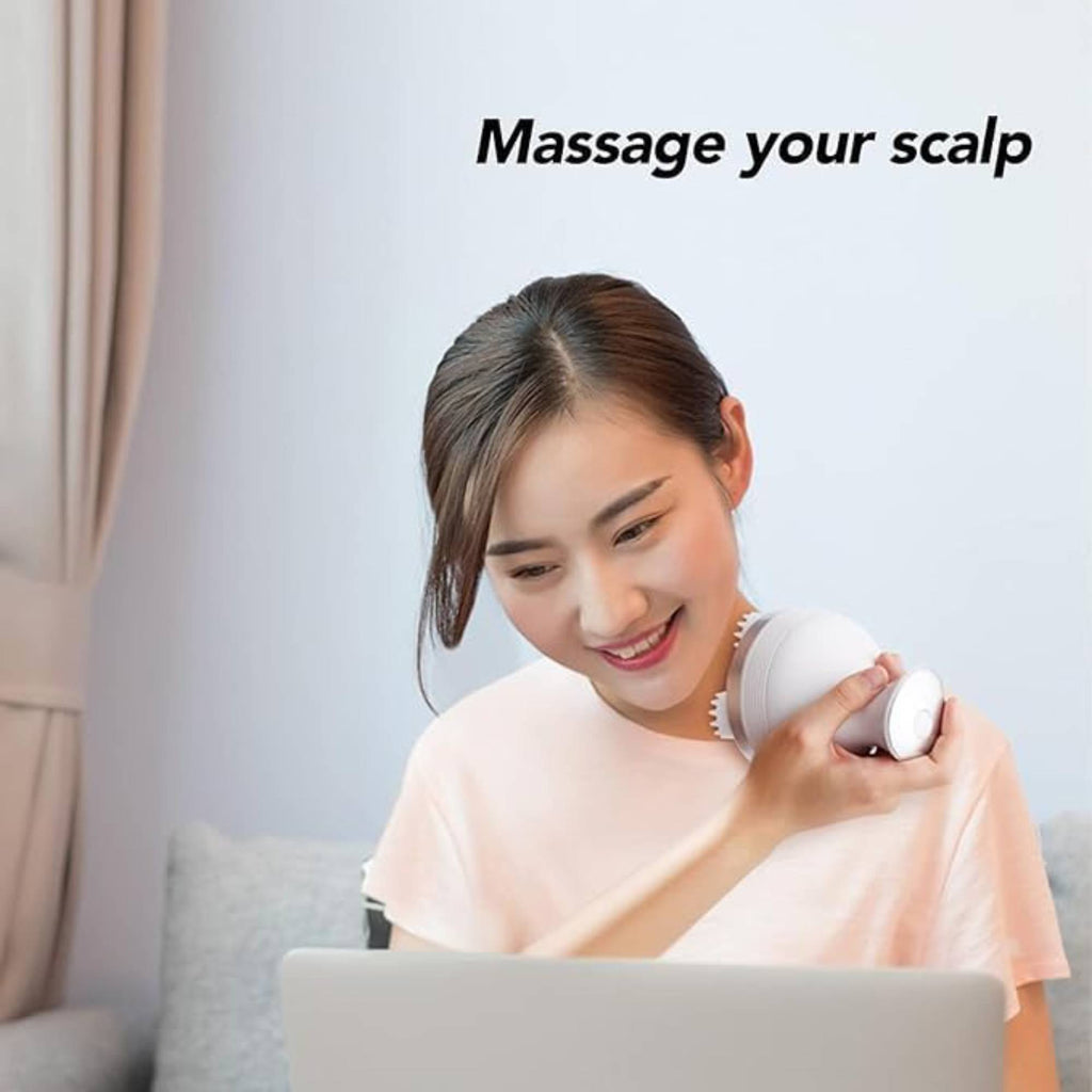 Heshiv Electric Scalp Massager – USB Rechargeable Portable Head Massager for Stress Relief & Scalp Care