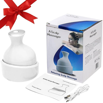 Heshiv Electric Scalp Massager – USB Rechargeable Portable Head Massager for Stress Relief & Scalp Care