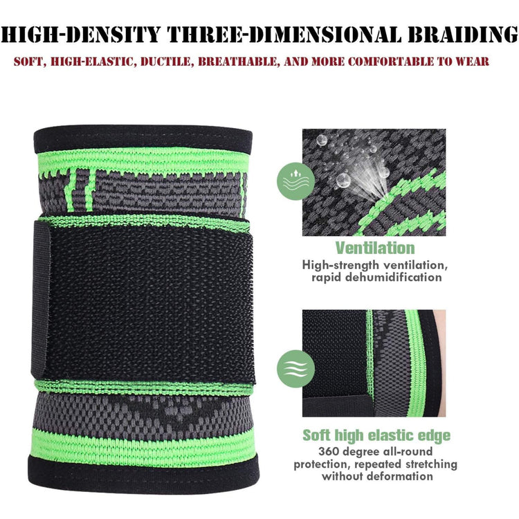 Adjustable Wrist Support Wraps with Compression Straps – Unisex Brace for Strength Training, Gym Workouts, and Fitness