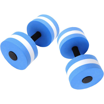 2Pc EVA Foam Floating Dumbbells – Swimming Pool Aqua Fitness Water Exercise Dumbbells