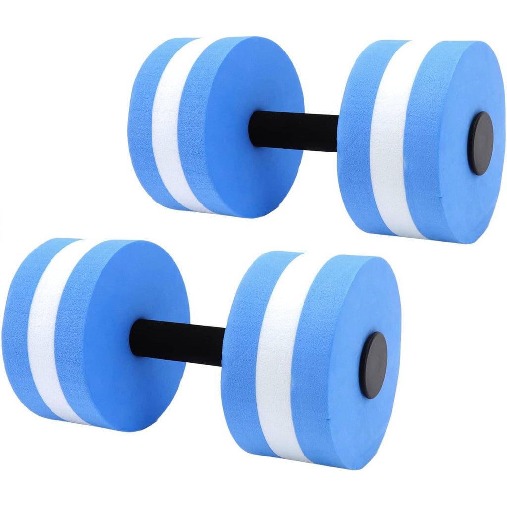 2Pc EVA Foam Floating Dumbbells – Swimming Pool Aqua Fitness Water Exercise Dumbbells