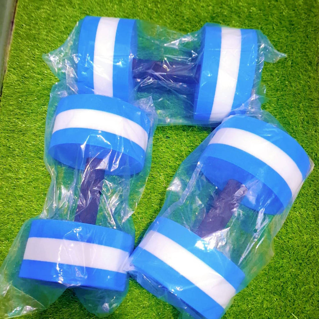 2Pc EVA Foam Floating Dumbbells – Swimming Pool Aqua Fitness Water Exercise Dumbbells