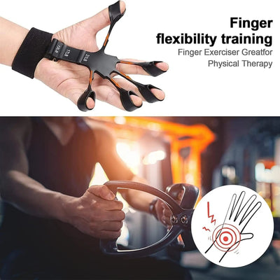 Finger Gripper Hand Exerciser – 6 Resistance Levels for Therapy & Strength