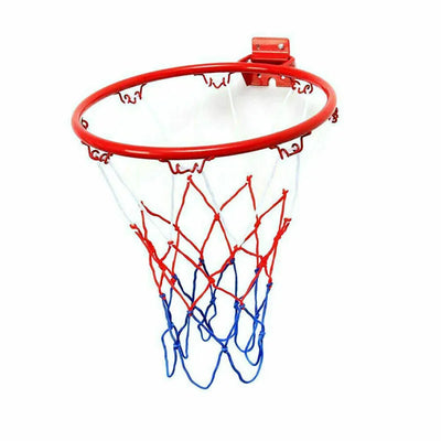 Wall-Mounted Basketball Hoop with Professional Rim and Net