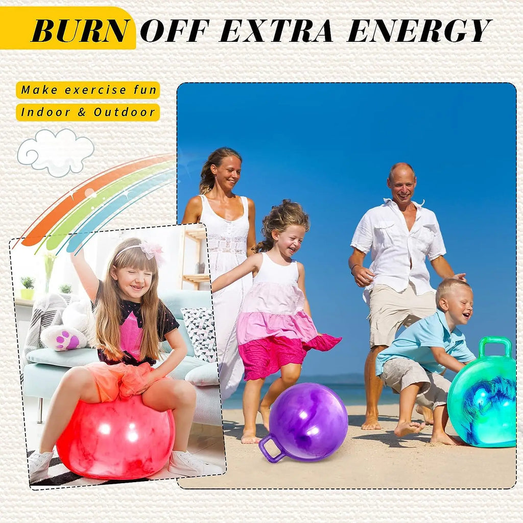 Kids Hopping Ball with Handle – Fun Bouncy Outdoor Toy