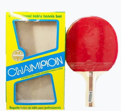 Champion Table Tennis Racket – Red/Black TT Paddle for Power, Spin & Control
