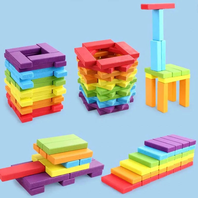 Jenga Wooden multicolor Stacking Tower Board Game for Kids & Adults
