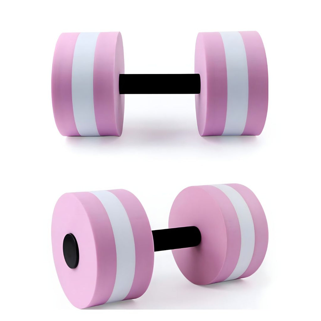 2Pc EVA Foam Floating Dumbbells – Swimming Pool Aqua Fitness Water Exercise Dumbbells