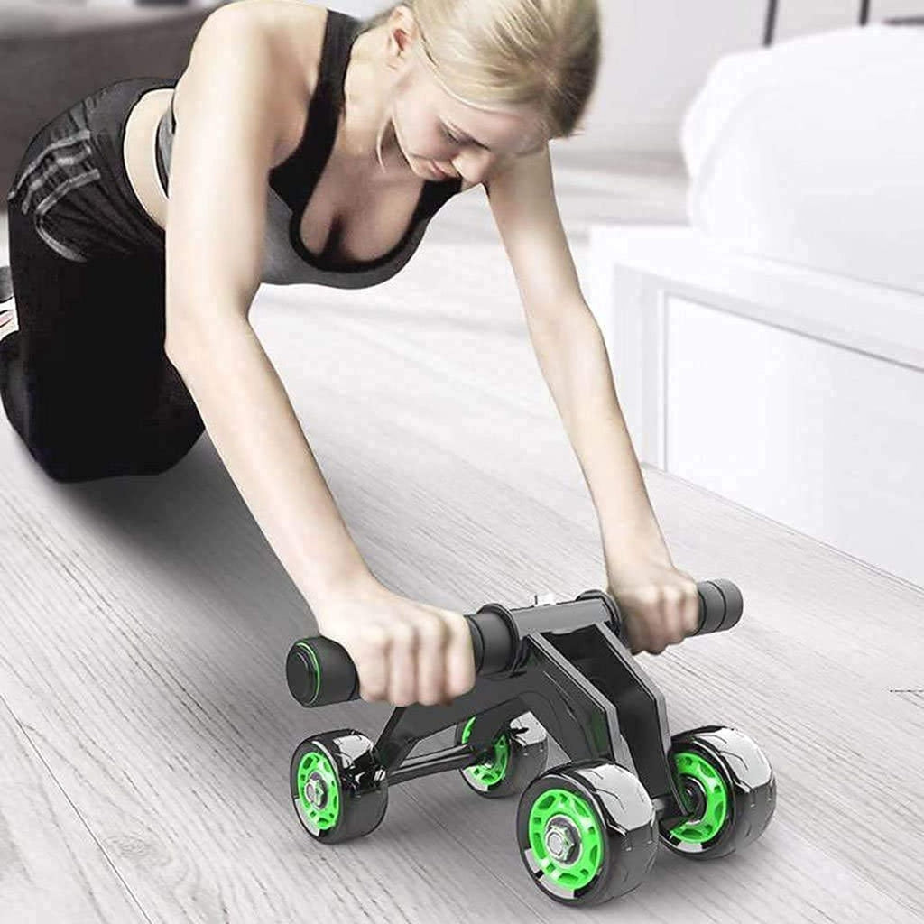 4-Wheel Ab Roller – Core Strength & Stability Trainer