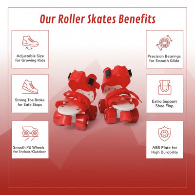 Adjustable Helmet & Roller Skates Set (Safety + Skating Fun for Kids & Teens)