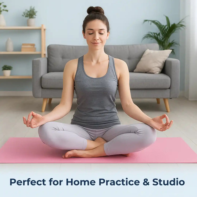 Durable & Lightweight Yoga Mat – Thick, Non-Slip Exercise Mat for Joint Support, Perfect for Home Practice