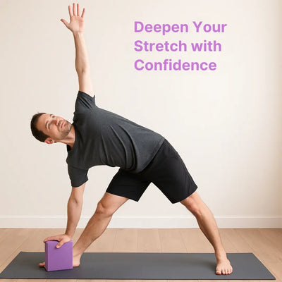EVA Yoga Brick Lightweight Support Block for Flexibility & Balance