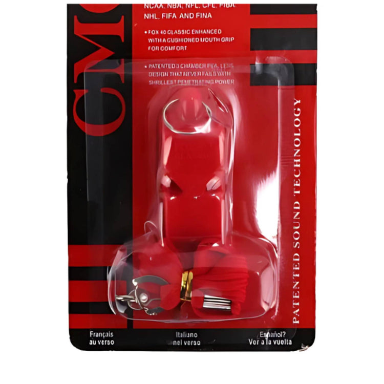 Fox 40 CMG Whistle – Professional Grade Safety Whistle with Cushioned Mouth Grip, Loud & Clear Sound for Sports, Emergency & Outdoor Use