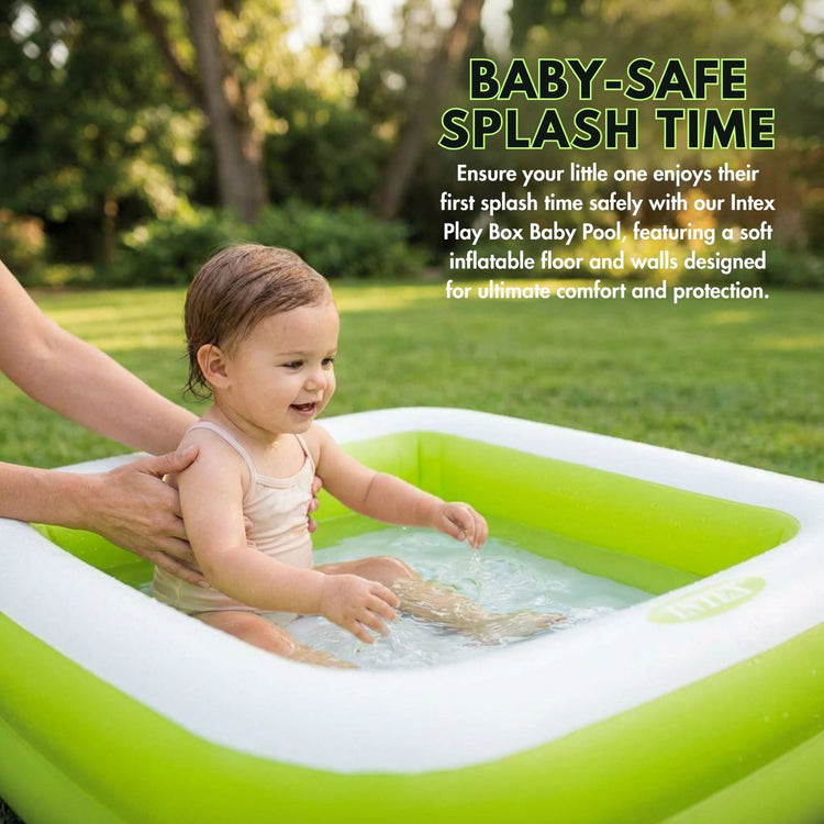 Intex Play Box Baby Pool – 33.5" x 33.5" x 9" – Model 57100