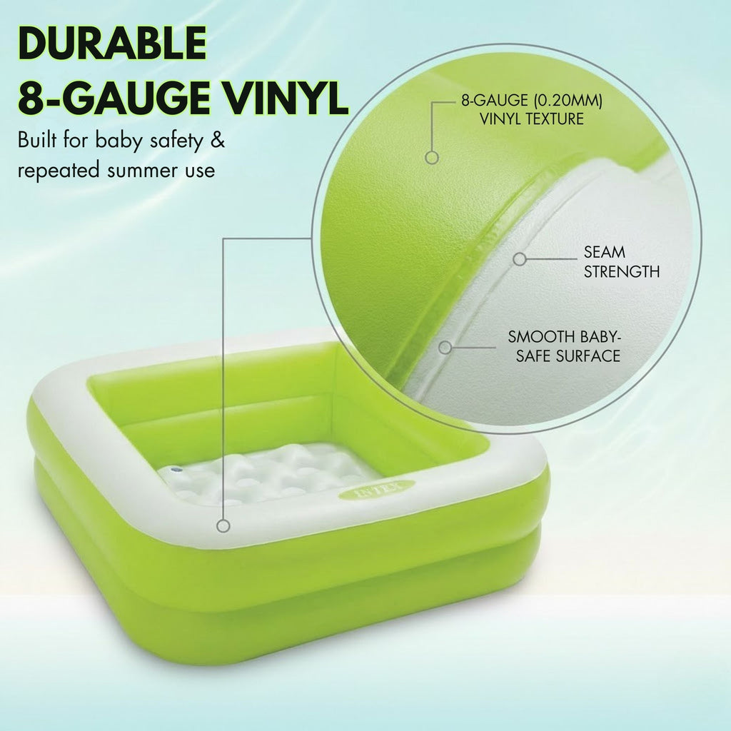 Intex Play Box Baby Pool – 33.5" x 33.5" x 9" – Model 57100