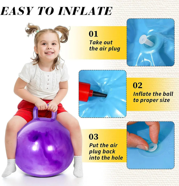 Kids Hopping Ball with Handle – Fun Bouncy Outdoor Toy