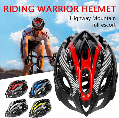 Lightweight Microshell Bike Helmet – Adjustable Safety in Red