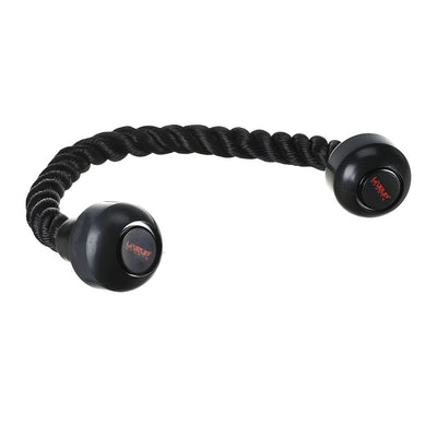LIVEUP Triceps Rope  Heavy-Duty Black Nylon Rope for Cable Machines