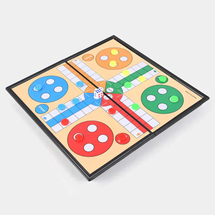 Magnetic Ludo Board Game – Foldable, Portable & Fun for All Ages