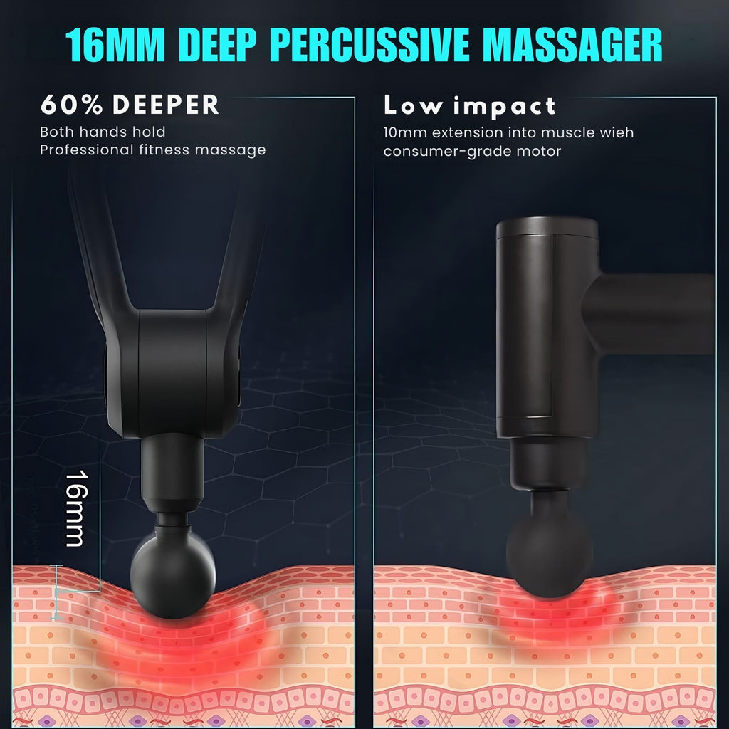 Muscle Massage Gun – Deep Tissue Relief, Cordless & Rechargeable