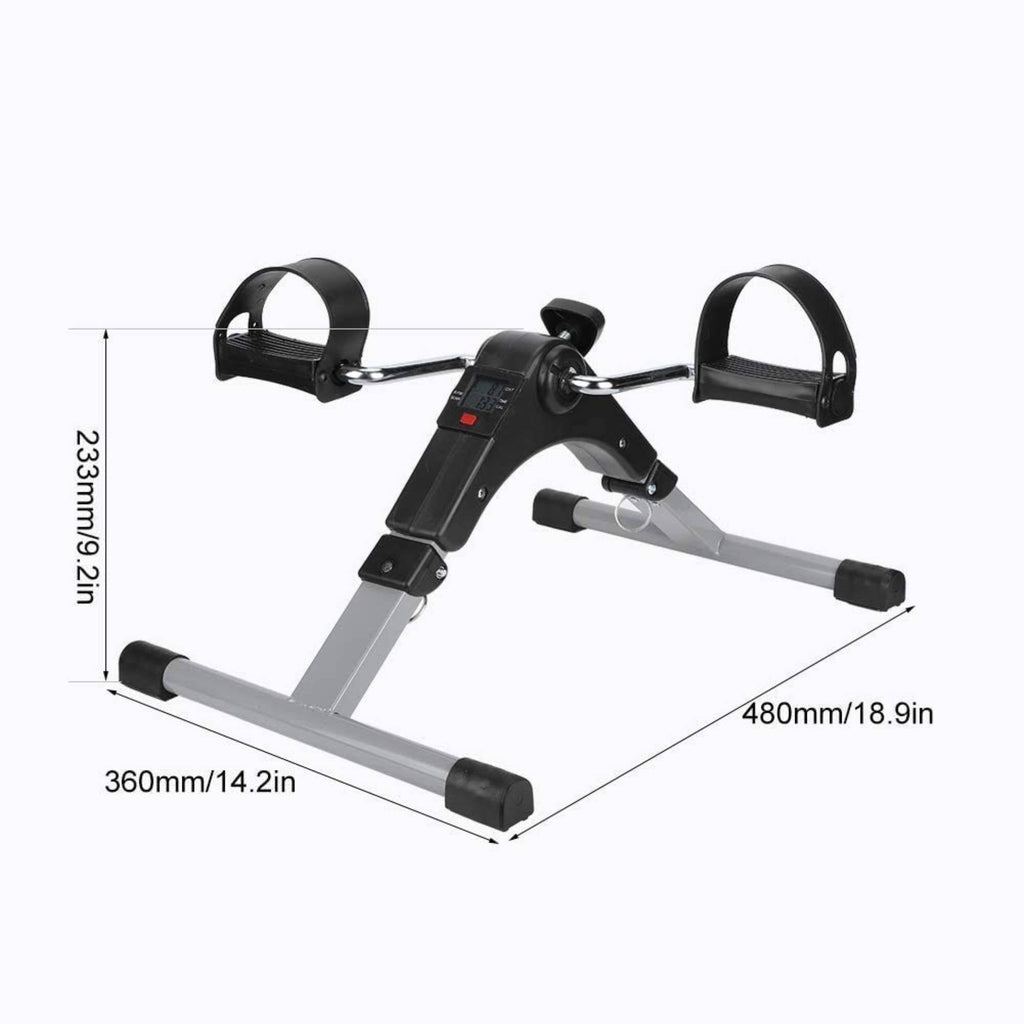 Portable Folding Pedal Exerciser for Arms & Legs – Under Desk Mini Bike