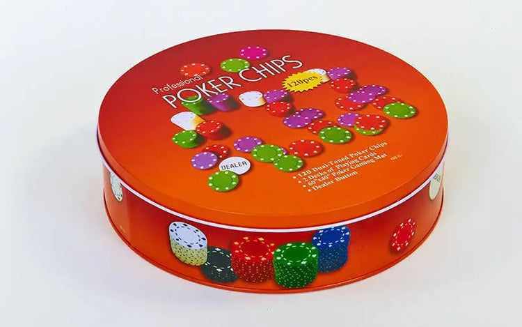 Professional Poker Chip Set 120PCS – Casino Style Chips with Cards & Dealer Button